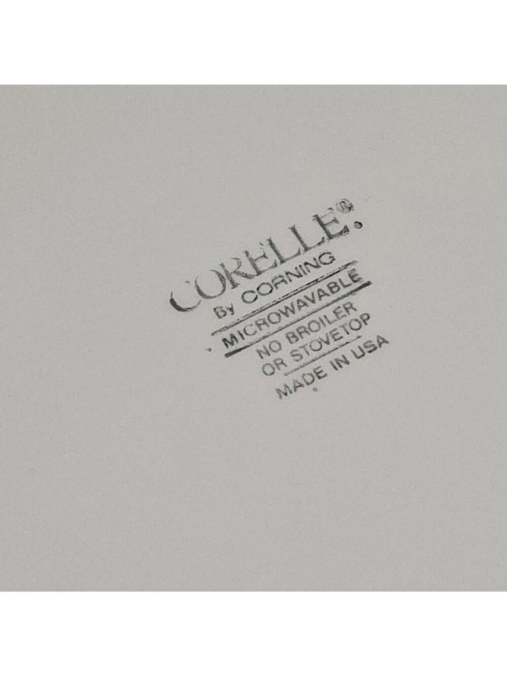 Corelle Pink Trio Platter 12" white blue band floral oval swirl on border - Picture 9 of 9